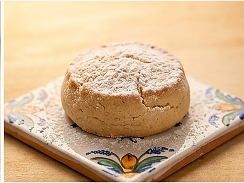 Torta de manteca espolvoreada con azúcar
